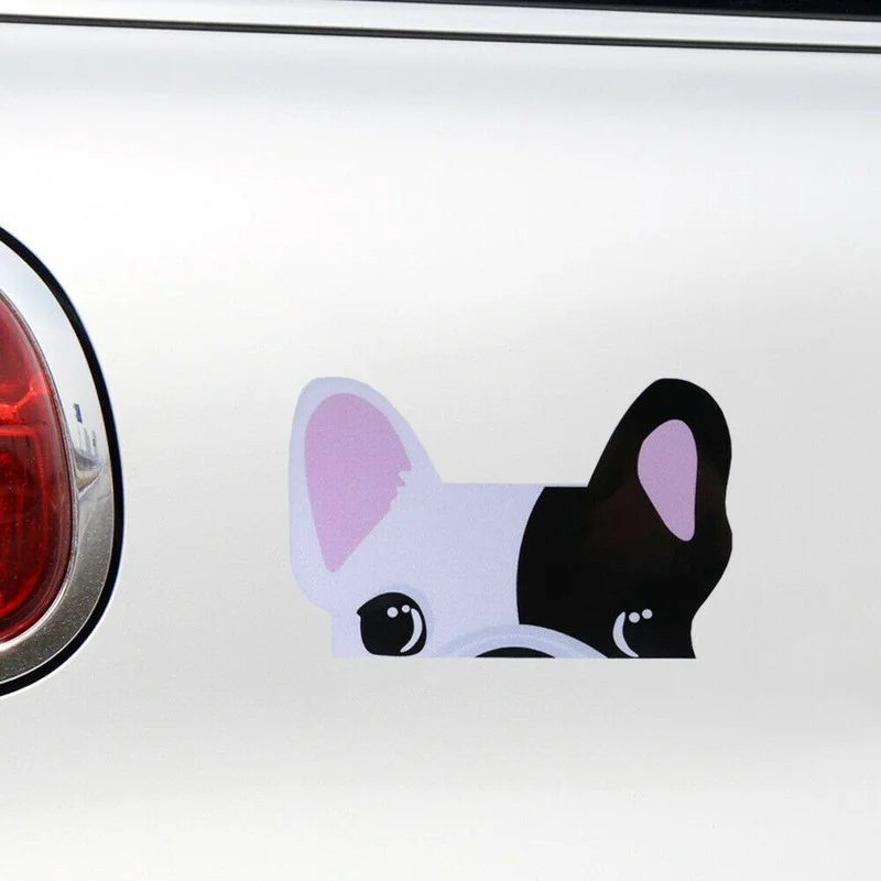 

Cute French Bulldog Decal Funny Frenchie Dog Anime Car Sticker Funny Styling Bumper Window Vinyl Universal Car Accessories
