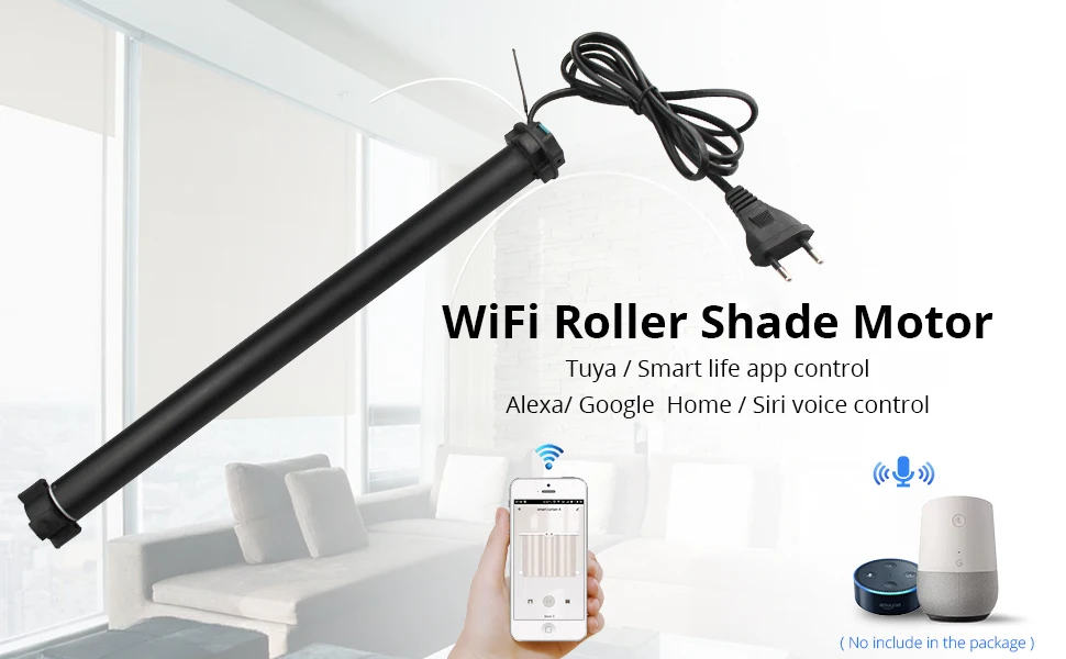 Zemismart WiFi ролик тенты двигатель для 37 мм трубки smart Life Tuya Alexa Google Home управление затвора двигателя