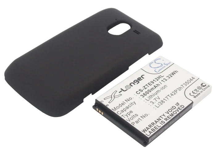 

CS 3600mAh/13.32Wh battery for MetroPCS Avid, Avid 4G, N9120 Li3817T42P3h735044
