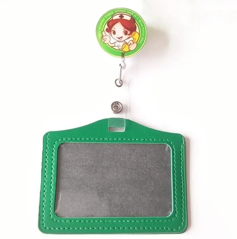 Доктор значок медсестры держатель работы для карт с выдвижной катушка зажим