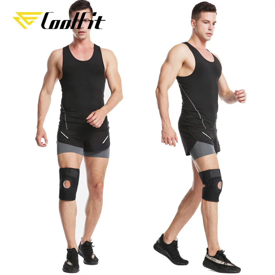 CoolFit 1PCS Adjustable Kneepad Elastic Knee Patella Brace Pressurize Support Pad Protective Gear Sports Safety Basketball | Спорт и