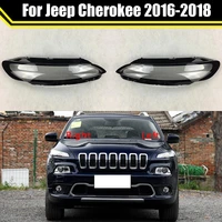 front headlamp glass lamp transparent lampshade shell headlight cover for jeep cherokee 2016 2017 2018 %e2%80%8bauto light housing case