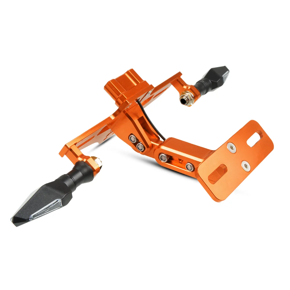 Для KTM RC 125 200 390 Duke 690 790 Duke эндуро SMC 950 990 приключение с регулируемым углом наклона Алюминий номерной знак рамка