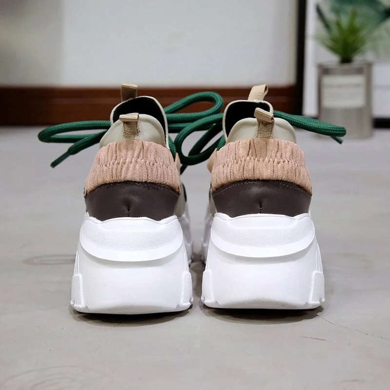 Новинка женские кроссовки на плоской подошве Прогулочные Femme сезон весна осень