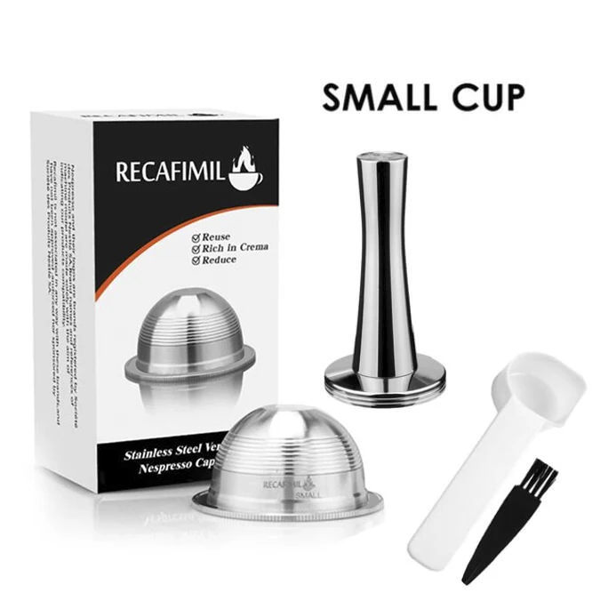 Многоразовые капсулы ICafilasSVIP из нержавеющей стали многоразовые для Nespresso