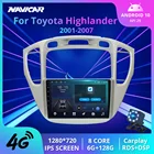 Автомобильный радиоприемник 2DIN Android 10 для Toyota Highlander 2001-2007, GPS-навигация, автомобильный радиоприемник, DSP, автомобильный мультимедийный плеер IGO