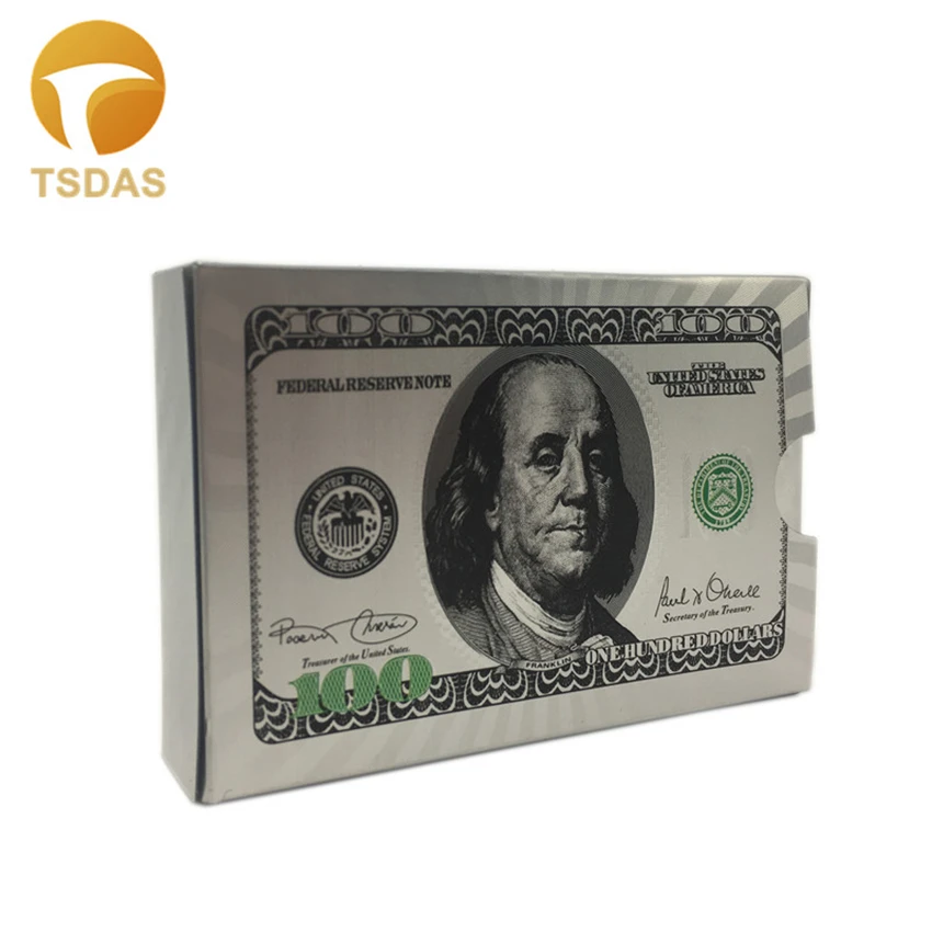 Серебристые карты для покера водонепроницаемые пластиковые игральные вечерние