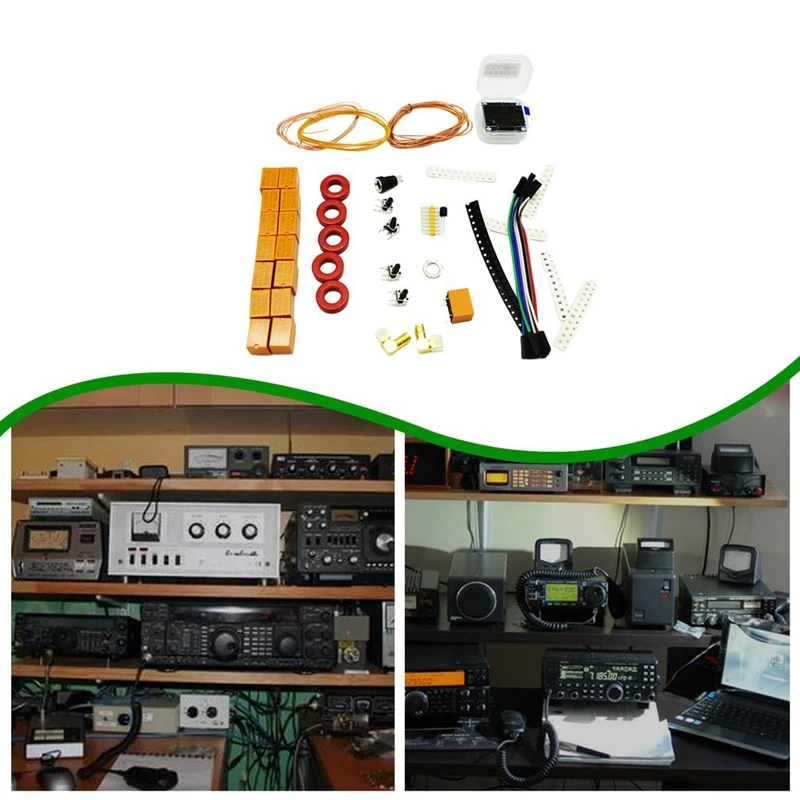 

ATU100 Automatic Antenna Tuner DIY Kits 100W 1.8-50 MHz 0.96 Inch Auto Antenna Tuner Auto Day Tuning Kit Parts