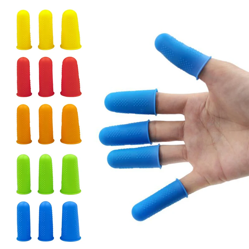 Custodia Protettiva Per Dita In Silicone Custodia Anti-Taglio Resistente Al Calore Manicotti Per Dita Grandi Utensili Da Cucina