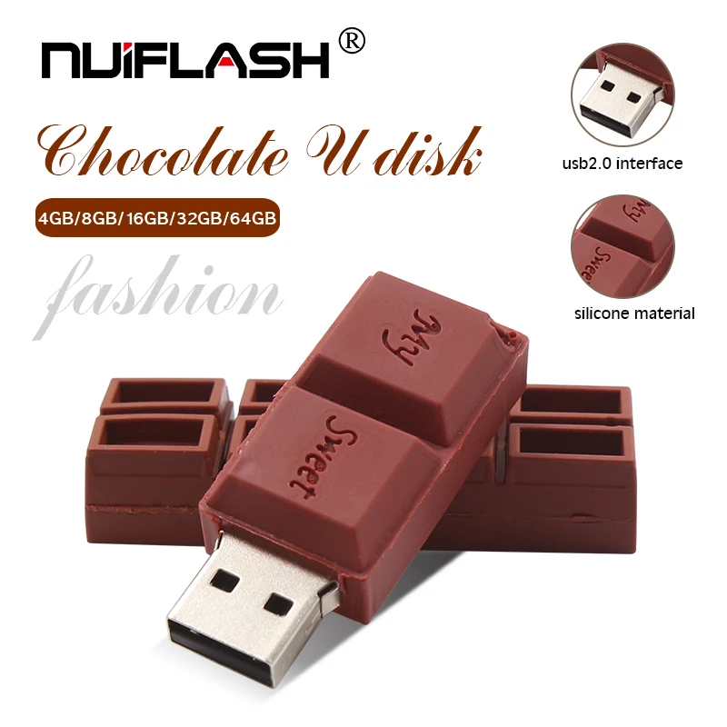 Сладкий шоколад usb флеш-накопитель 8 ГБ 16 ГБ 32 ГБ 64 ГБ белый зуб карта памяти флеш-накопитель лучший подарок usb