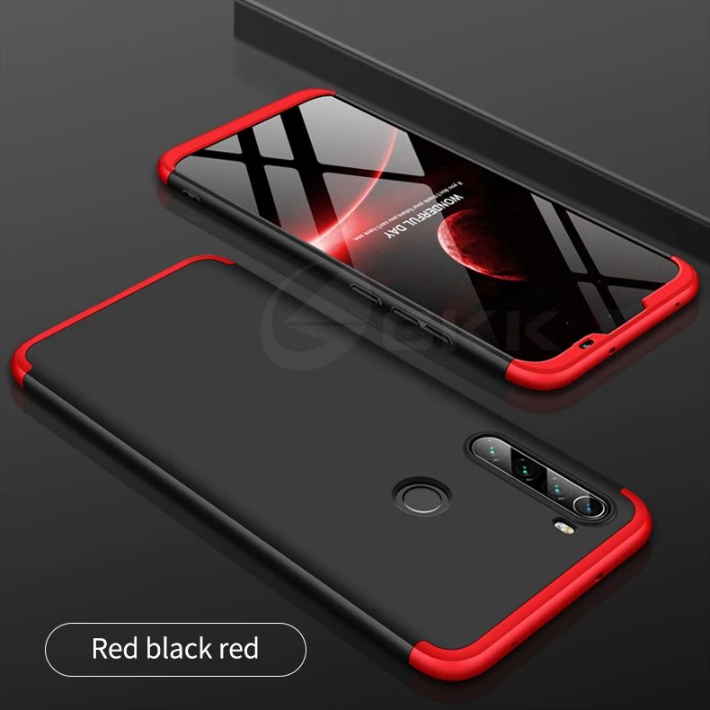 GKK Роскошный чехол для Xiaomi Redmi Note 8T 5 7 8 Pro полная защита противоударный 3 в 1 жесткий чехол для Xiaomi Redmi Note 8 Pro Чехол