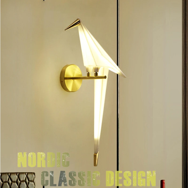 

New design rocking LED Birdie Wall Lamp Bedside Lamp Creative Deco Wall Light for Loft Study Foyer Bedroom Dining Room Corridor