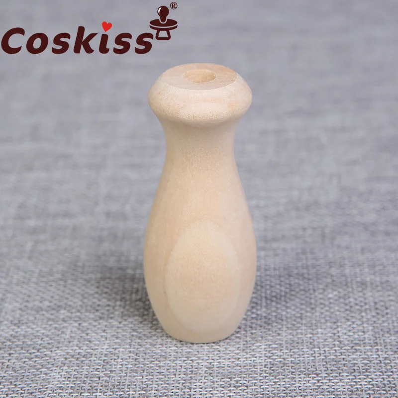 

Coskiss 10pcs Direct Supply Of Wood Crafts And Wood Vases Wood Products Vase Shape DIY Children Chew Wood Accessories Toy