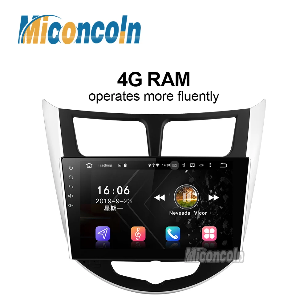 4G RAM DSP Android 9 0 автомобильное радио dvd gps для Hyundai Solaris Verna Accent головное устройство