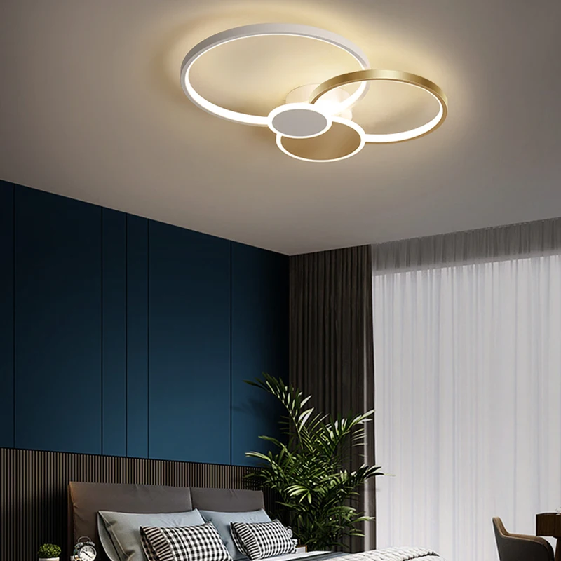 Lámpara de arañas LED moderna para el hogar, luminaria de Lustre para dormitorio, comedor, sala de estar y sala de estar, envío directo