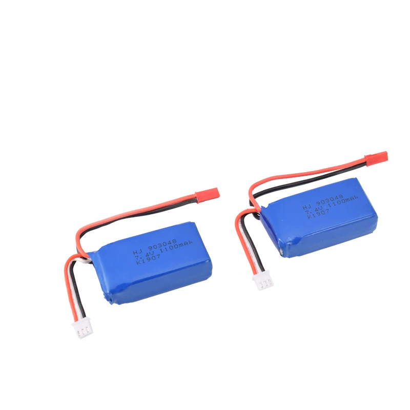 2 шт. 7 4 V 1100/1500/2000mAh литий-полимерный Батарея JST/EL/контрольные выводы вилки типа