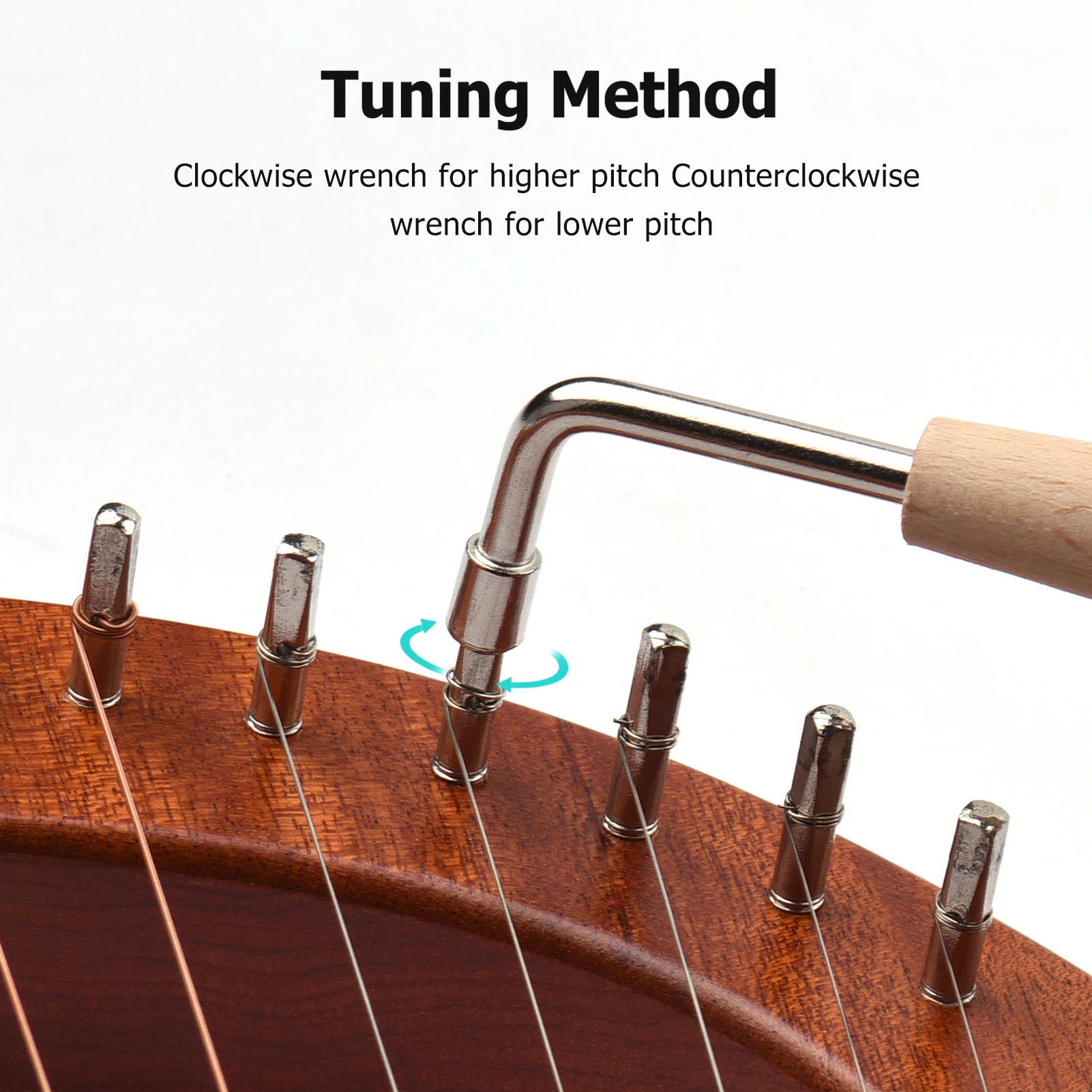 Ammoon WH 16 String деревянный Лира Арфы металлическими струнами однотонные лесенка из