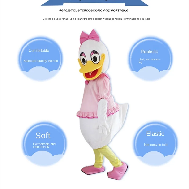 

Daisy Donald Duck cartoon doll costume walking doll doll clothing activity performance adult headgear props performance costume