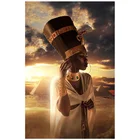 Полностью сдедай сам Diy 5D алмазов картина черный и золотой телесного цвета в африканском стиле; Женские вышивка крестом Алмазная вышивка Стразы мозаика DecorZP-3373