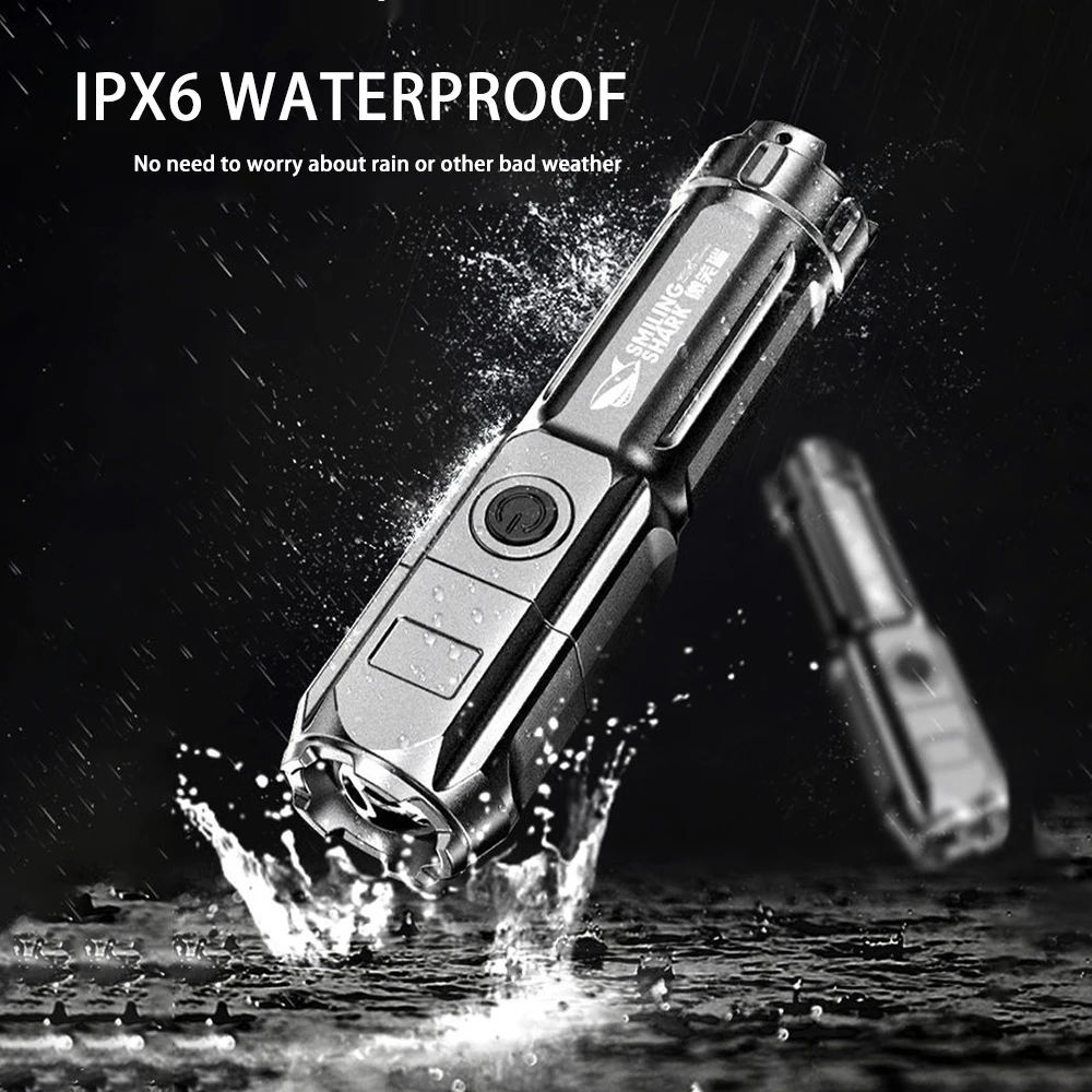 Суперъяркий светодиодный тактический фонарик T6 с зарядкой от USB фонарь