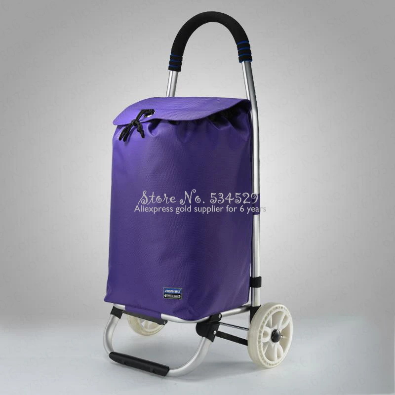 21% Алюминиевая тележка для шоппинга маленькая пожилых людей домашняя легкая