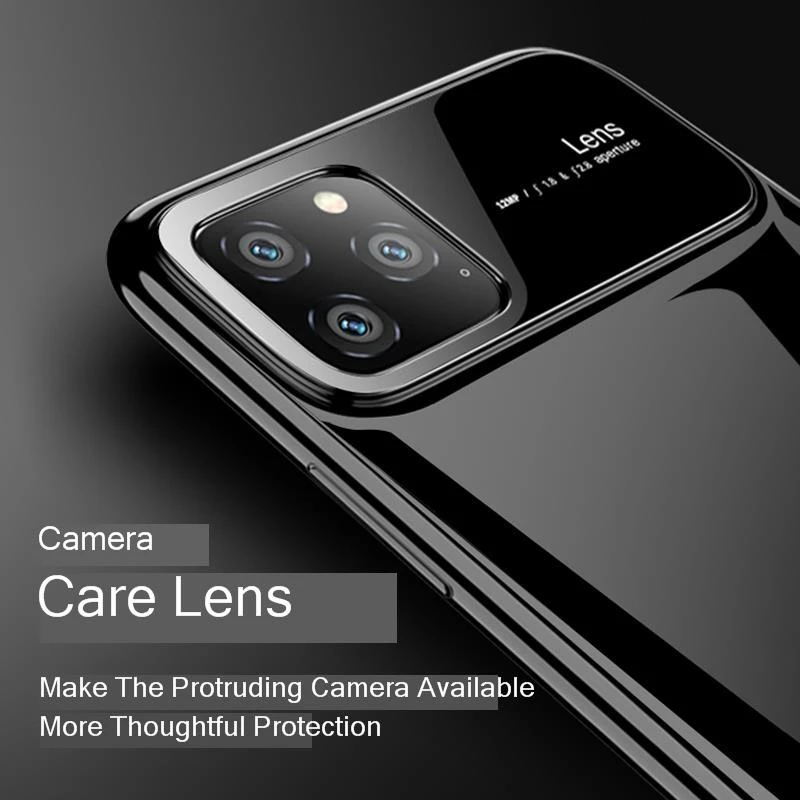 

Luxury Phone Case For Iphone 11 2019 Hard PC tempered glass hybrid full Case Cover On For New Iphone 11 Pro Max Xs Xr X Capa