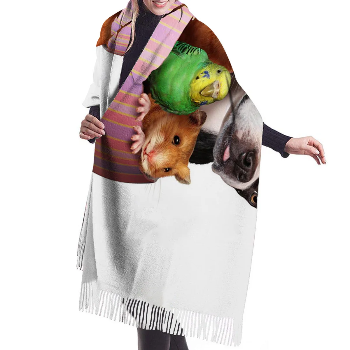 Пасхальное яйцо милая собака кошка одеяло шаль шерстяная для женщин кашемировая