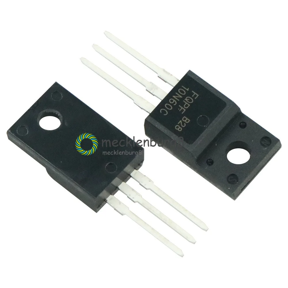 10 шт./лот FQPF10N60C TO-220 10N60C 10N60 TO220 FQPF10N60 Новый МОП полевой транзистор | Электроника