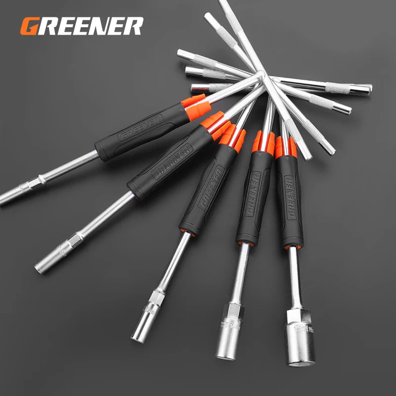 

Greener T-type Hexagon Socket Wrench 6-19mm Lengthened T-shaped Hex Key Wrench Car Motorcycle Disassembly Repair Hand Tools
