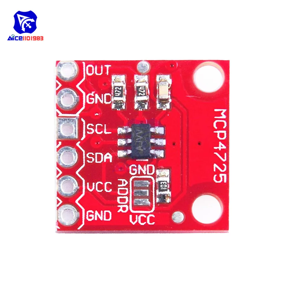 Diymore CJMCU-MCP4725 DAC плата разработки модуля прерывания 12 бит I2C IIC интерфейсный модуль