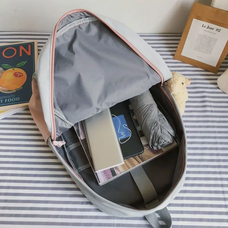 Модная школьная сумка с панелями для девочек-подростков рюкзак учащихся младшей