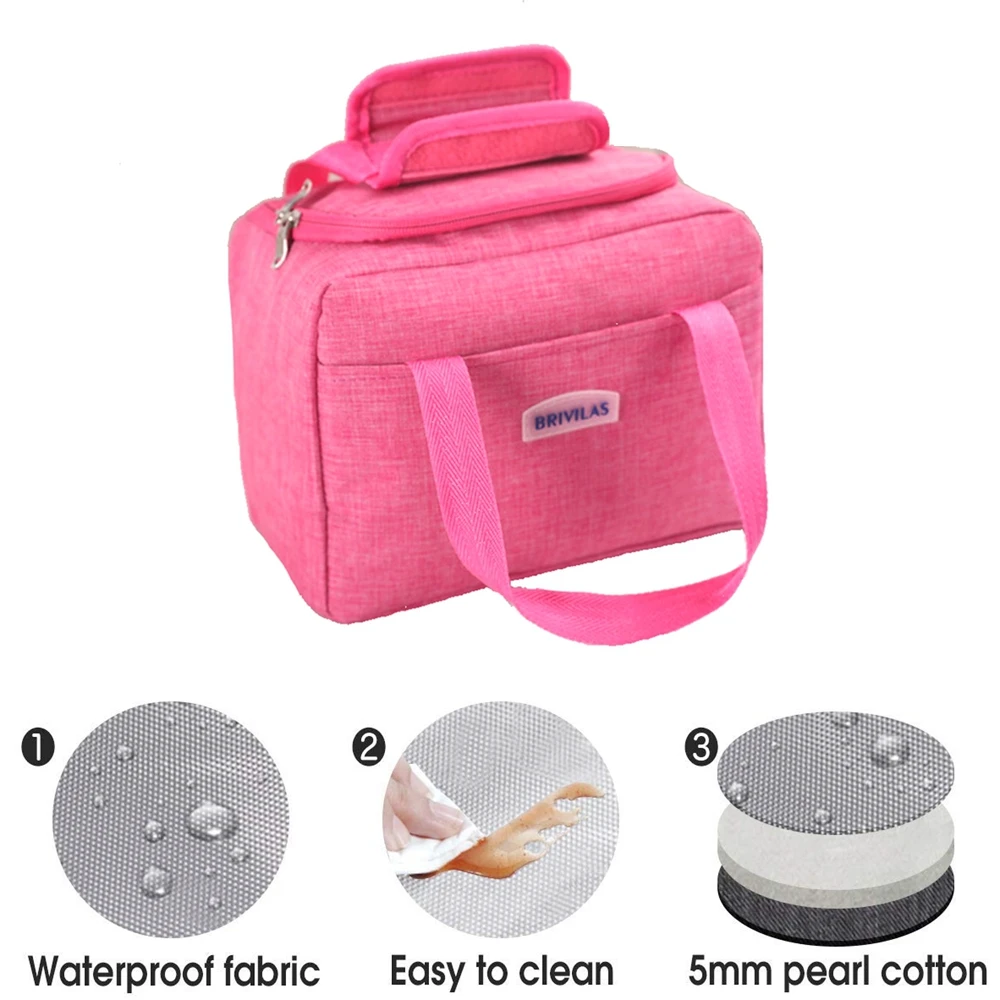 Изолированная сумка для ланча PULISI л Ланч бокс охлаждающая Сумка тоут холодильник