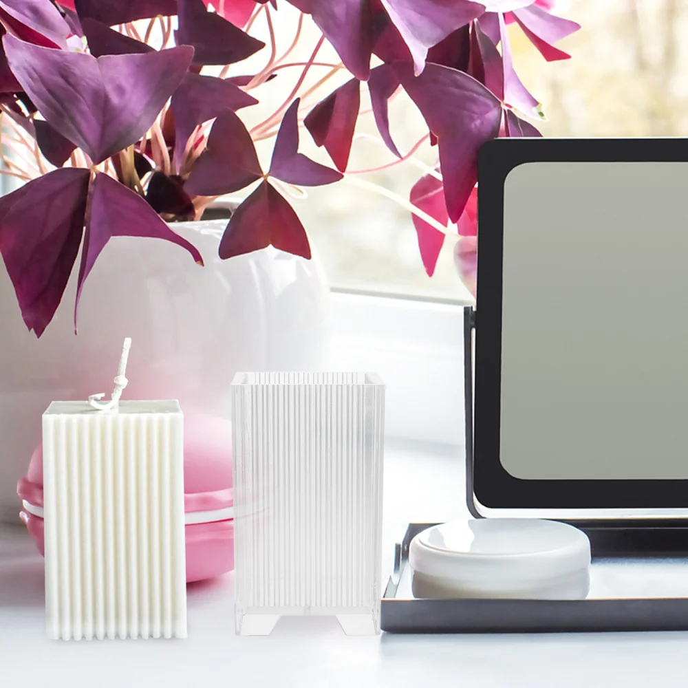 

1pc Square Designed Candle Making Mold Chic Candle Mold for Handicraft Making
