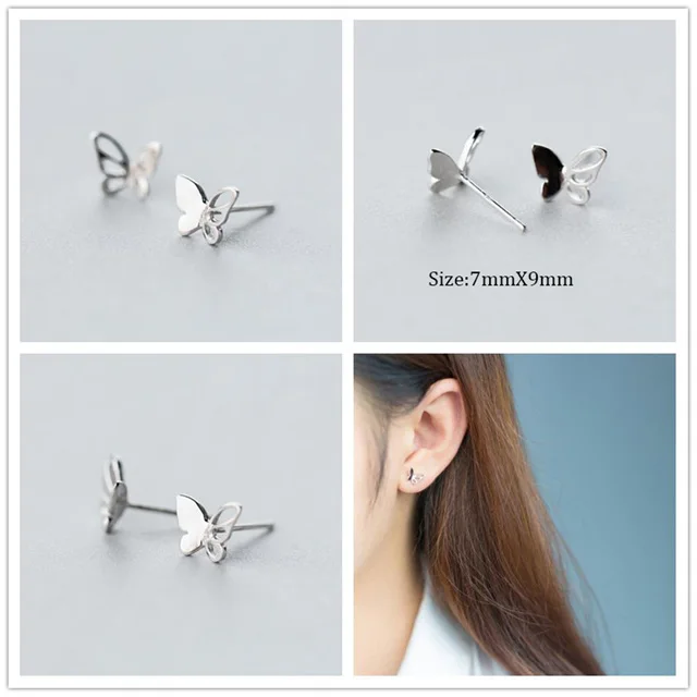 DS232 Trusta новые женские модные 925 пробы серебряные модные крошечные милые серьги-гвоздики подарок для девочек DS169 - Окраска металла: DS232