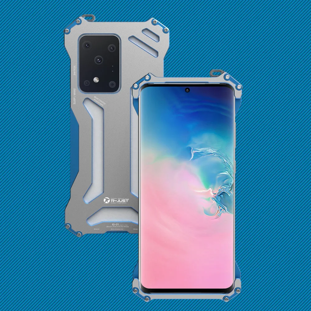 Металлический Алюминиевый Чехол для Samsung Galaxy S20 противоударный чехол телефона Ultra
