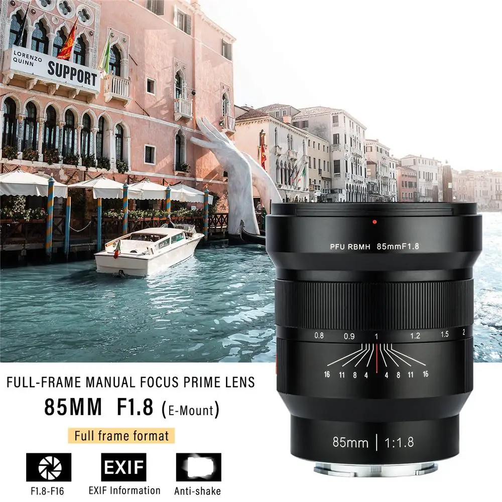 VILTROX 85 мм f/1,8 полнорамный ручной объектив с фиксированным фокусом F1.8 объектив для камеры sony NEX E A9 A7M3 A7R Fujifilm FX-mount