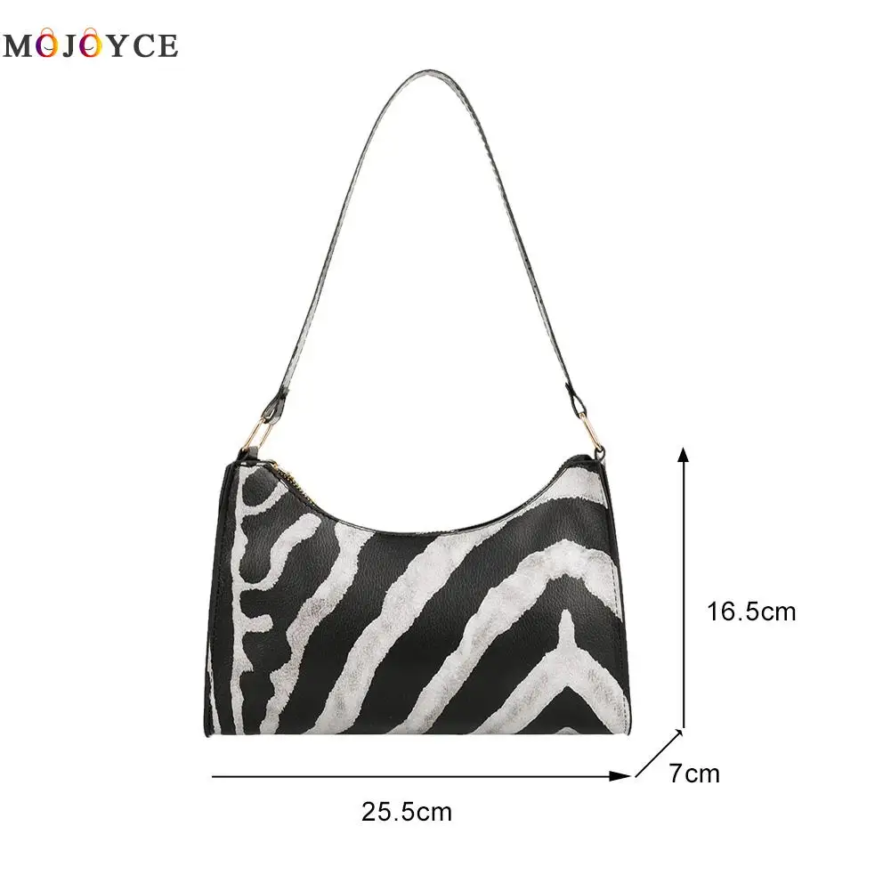 

Vintage Animal Pattern Underarm Bags for Women 2020 Fashion Ladies PU Leather Travel Street Hobos Shoulder Messenger Handbags