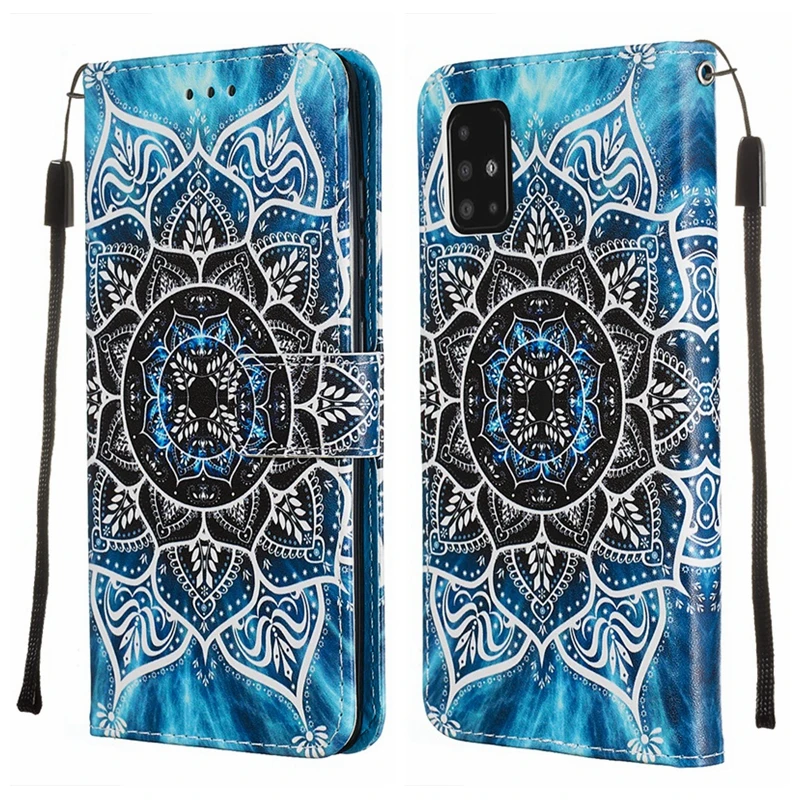 

Leather Case For Xiaomi Mi 10 Lite Redmi Note 7 8 8T 9 9S 9T Pro Max Wallet Card Holder Stand Book Cover butterfly panda Painted