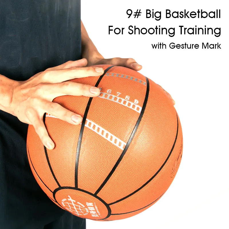 Big Shot 33 Inch Oversized Big Basketball for Training Develop Arc on Shot Shooting and Dribbling Skills Correct Guesture