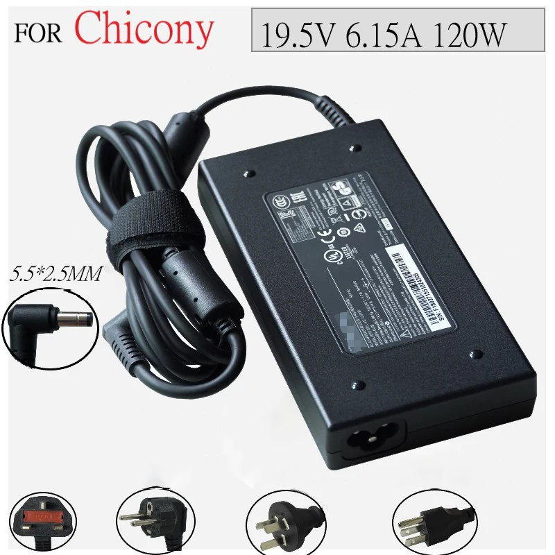 

Оригинальный блок питания Chicony 19,5 в 120 А Вт для MSI GE60 GE70 GP60 PE62 GE72 GF63 16GH адаптер переменного тока зарядное устройство для ноутбука