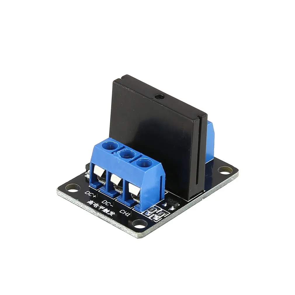 

1 Channel Solid State Relay Module Board High Level Trigger SSR Input 5V DC Output 240V AC 2A Fuse For PLC Controller