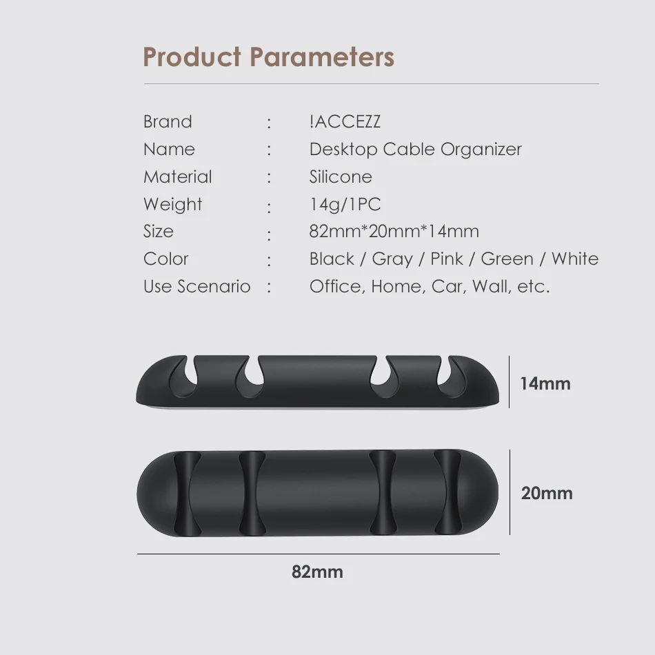 ACCEZZ 4 отверстия USB Кабельный органайзер Winder управление зажимы офис Настольный Телефон держатель для наушников Мышь Клавиатура провода Шнур Winder