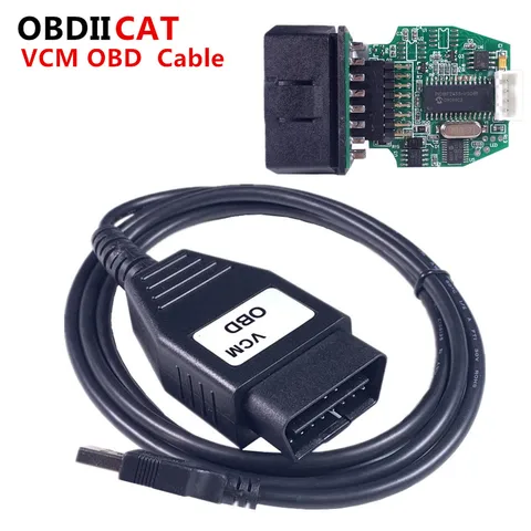OBDIICAT Профессиональный Мини VCM устройство USB интерфейс для Ma-zda для Fo-rd поддержка многоязычный VCM OBD OBD2 Диагностический кабель