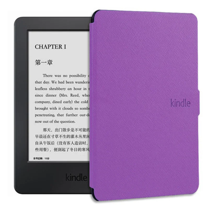 Purple Магнитный смарт-чехол для Amazon Kindle 8th Gen модель 6' чехол для планшета чехол для электронной книги для Kindle 8th с автоматическим пробуждением/спящим режимом - Цвет: Purple