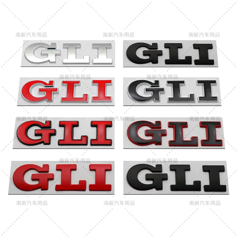 

1X 3D Metal GLI Front Grille Emblem For Volkswagen VW POLO Golf 4 5 6 7 MK4 MK5 MK6 MK7 GLI Car Trunk Body Emblem Badge Sticker