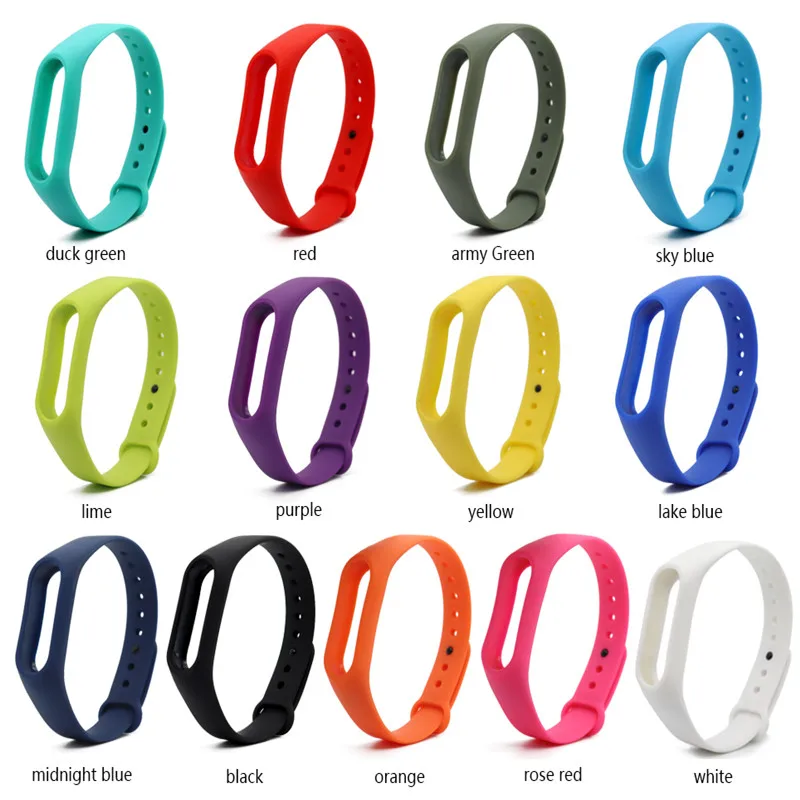 Спортивный силиконовый ремешок для Xiaomi Mi Band 2 аксессуары correa mi band цветной браслет