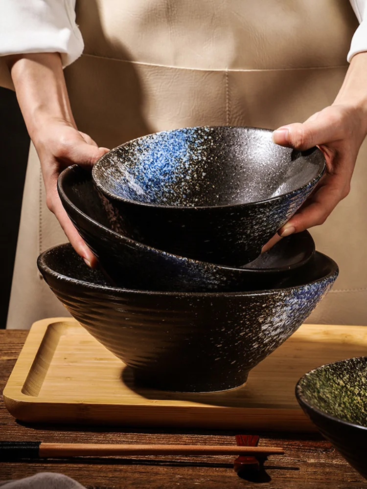 Японская Традиционная Керамическая миска с шляпкой домашняя для рамен супа