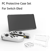 transparent switch oled protective shell ns controller joy con split tpu cover protection case for nintendo switch accessories