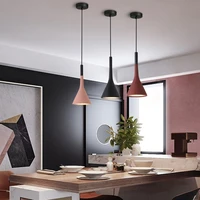 modern led pendant lights aluminum e27 bulb hanging lamp for kitchen living room loft bedroom fixtures lightings
