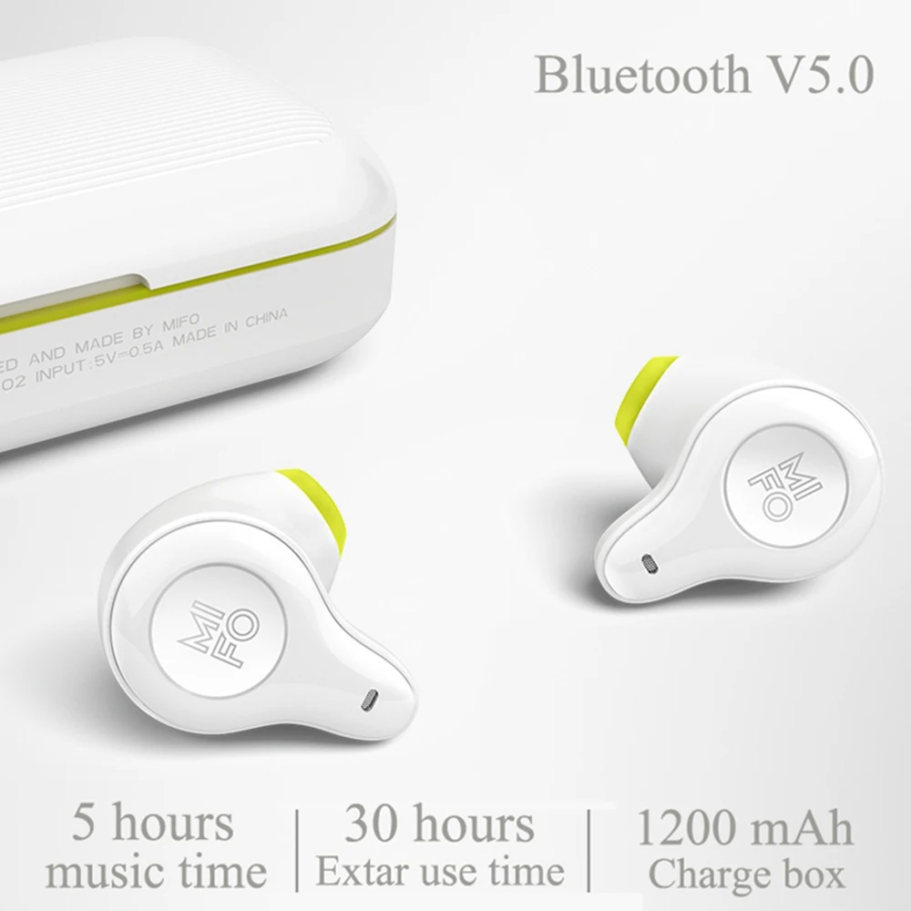 Mifo O2 Bluetooth 5 0 настоящие беспроводные наушники водонепроницаемые стерео звук с
